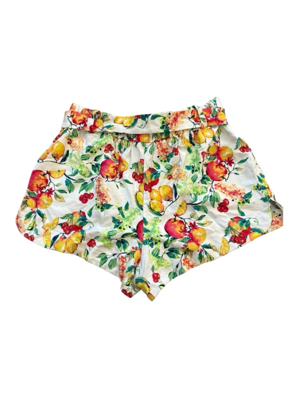 LC Lauren Conrad Fruit Print High Waisted Shorts XL Resort Cottagecore Feminine - Picture 3 of 6